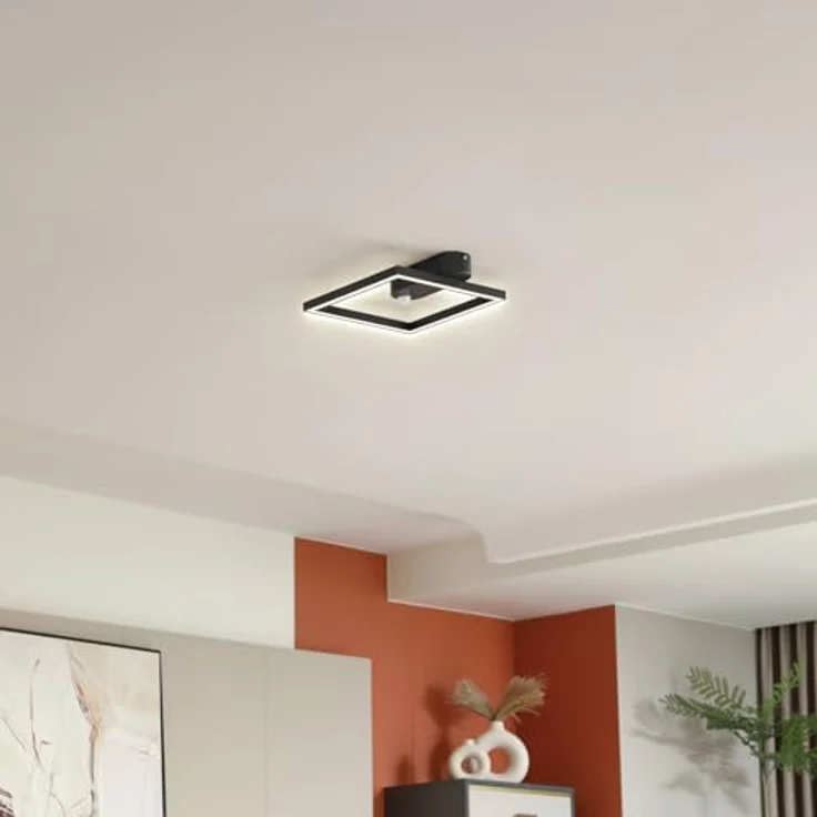 Lindby LED Deckenlampe mit Sensor Yulla Bewegungsmelder (Modern) in Schwarz - Energiesparende Deckenleuchte mit integriertem Bewegungsmelder – Bild 3