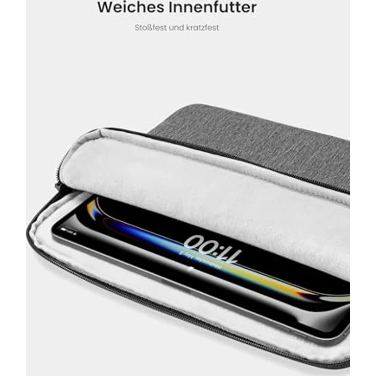 tomtoc Slim Tablet Tasche Hülle für 11 Zoll iPad Air, iPad Pro, iPad A16 – Wasserabweisend, mit organisierter Aufbewahrung und hochwertiger Polsterung – Bild 3