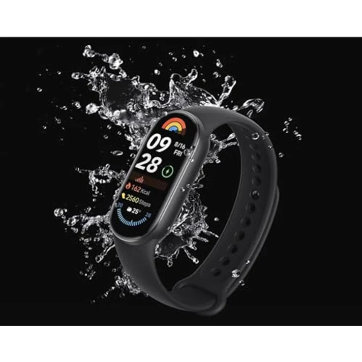 Xiaomi Mi Smart Band 9 Fitness-Tracker 1,62” AMOLED AOD Use Smartwatch (1.62 Zoll) in elegantem Metall-Design, schwarz – Bild 2
