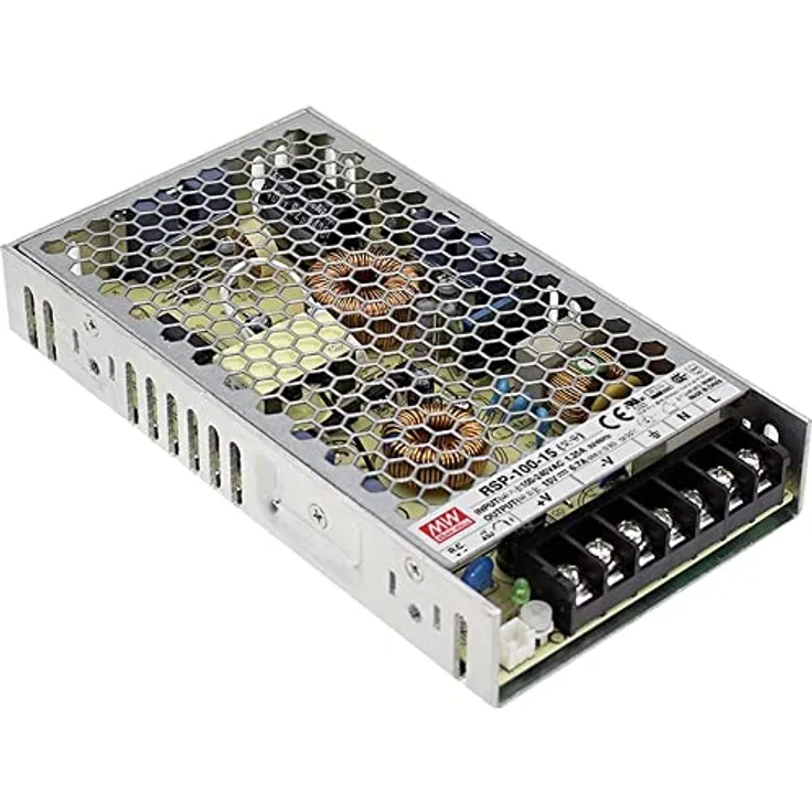 Mean Well RSP-100-5, 100W 5V 20A Netzteil mit aktiver PFC-Funktion und Kühlung durch freie Luftkonvektion