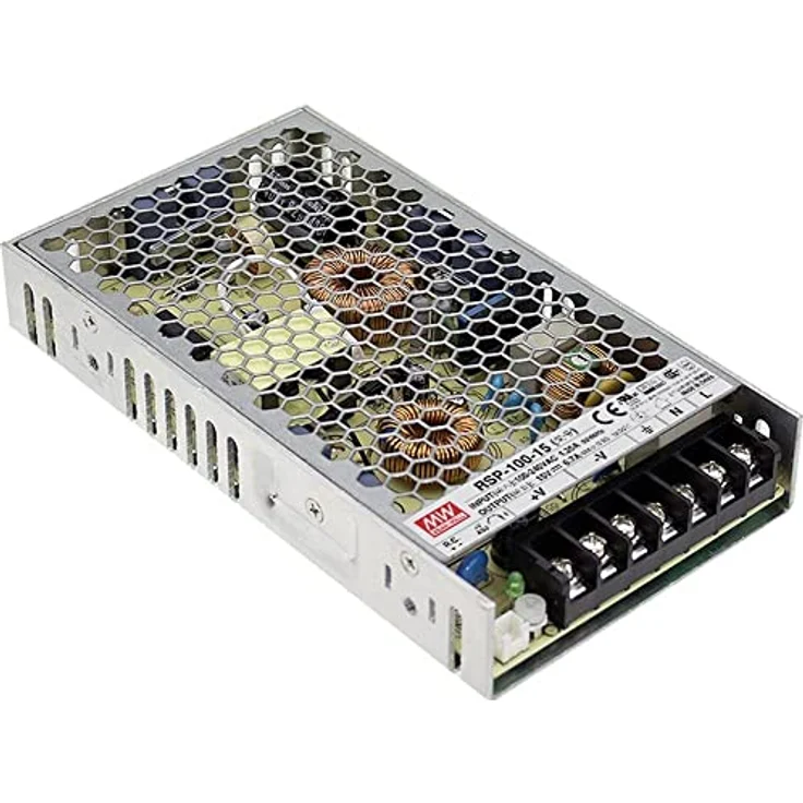 Mean Well RSP-100-5, 100W 5V 20A Netzteil mit aktiver PFC-Funktion und Kühlung durch freie Luftkonvektion