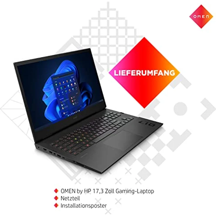 HP 1 17-ck2097ng 17.3" 2560 x 1440 Pixel Intel Core i9 32 GB 1000 GB SSD NVIDIA GeForce RTX 4080 Windows 11 Home – Bild 5