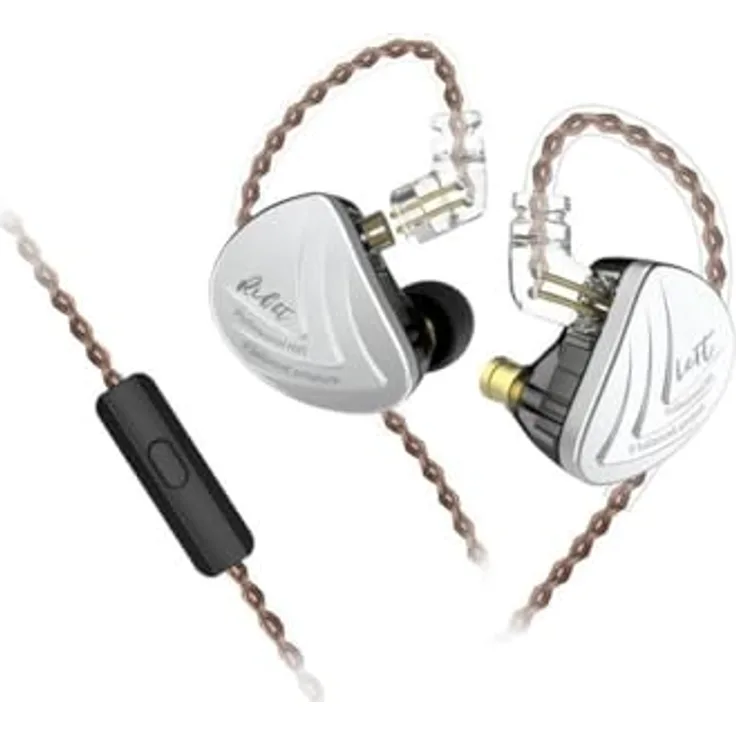 KZ AS16 In-Ear Headset mit Mikrofon, 16 Balanced-Armature-Treiber, schwarze Ausführung