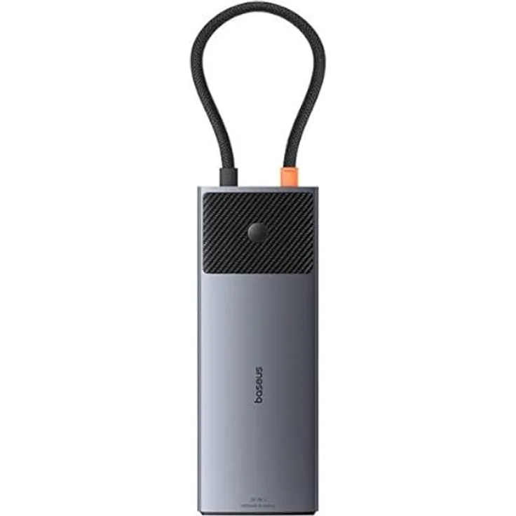 Baseus Metal Gleam Series II 10-in-1 Dock Grey, 2X HDMI, USB-C, 3xUSB-A RJ45 SD/TF, PD - USB-Hub