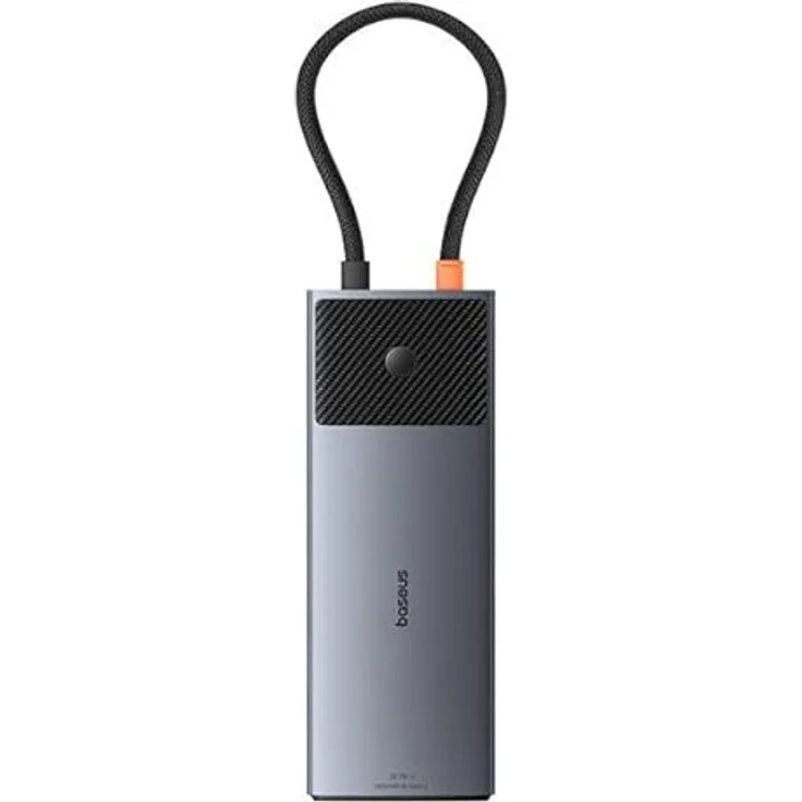 Baseus Metal Gleam Series II 10-in-1 Dock Grey, 2X HDMI, USB-C, 3xUSB-A RJ45 SD/TF, PD - USB-Hub – Bild 1
