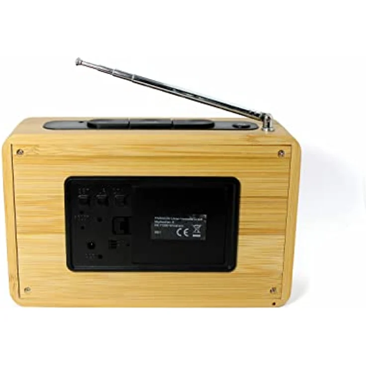 Atlanta Digital-Wecker LED Anzeige mit Radio-Funktion Temperaturanzeige Bambus Gehäuse - 2601 – Bild 3