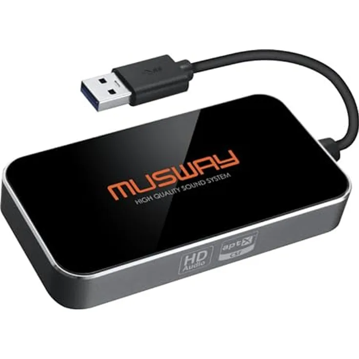 Musway BTA-HD, Bluetooth Dongle für HD Audio Streaming & APP-Steuerung, kompatibel mit MUSWAY DSP-512K Verstärkermodellen