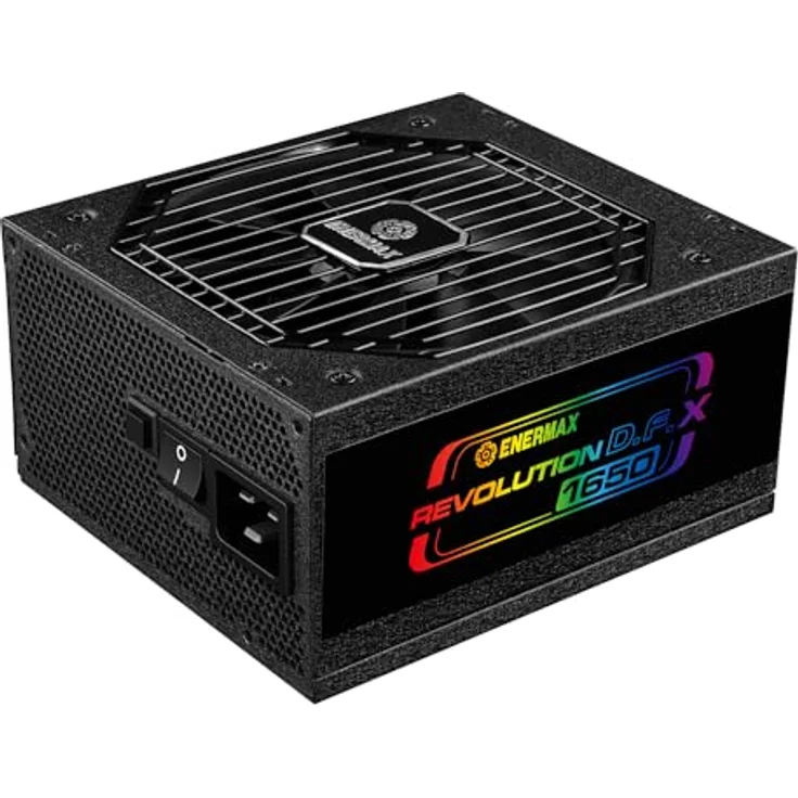 ENERMAX Revolution D.F. X ARGB ATX3.0 PCI-e 5.0 Kompakt Gaming&Streaming PC Netzteil 1650W 80Plus Gold (Vollmodular, 2X 12VHPWR, Semi-Fanless), ERT1650EWT, schwarz – Bild 3