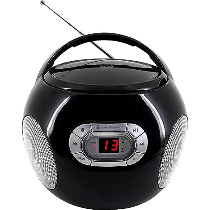 Soundmaster SCD2120SW Tragbares Radio, LED-Anzeige, schwarz – Bild 2