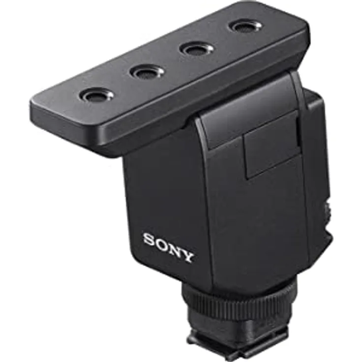 Sony Shotgun Mikrofon ECM-B10 (Kompakt, Kabellos, Batterielos), ECMB10.CE7, Schwarz