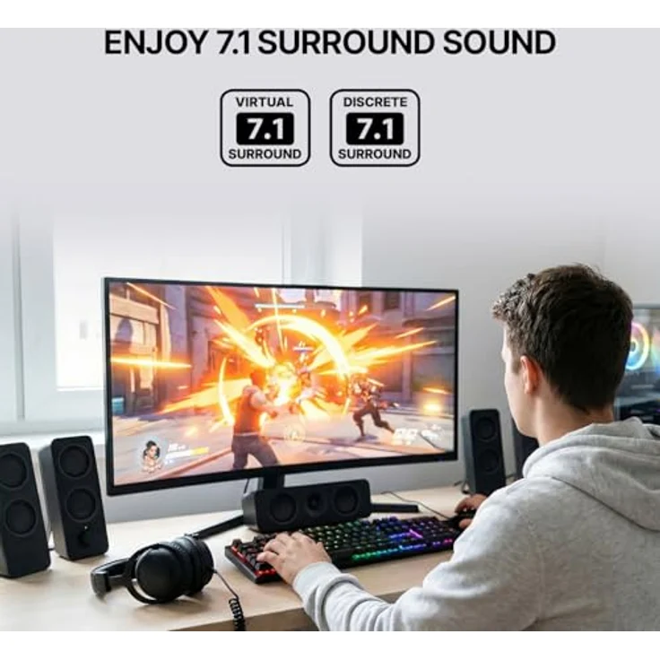 Creative Sound Blaster Audigy Fx Pro, 32-Bit Soundkarte mit 384 kHz, 7.1, PCI Express x1, 120 dB S/N – Bild 3
