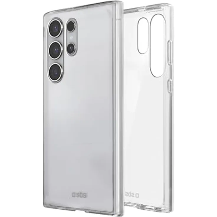 SBS TESKINSAS25UT Cover für Samsung Galaxy S25 Ultra, Transparent, 6.8'' (17,3 cm), schlag- und kratzfest