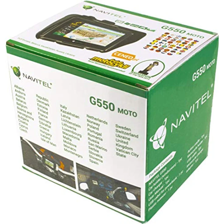 Navitel G550 MOTO, 4,3 Zoll Motorrad-Navigationsgerät mit wasserdichtem und stoßfestem Design, 8 GB Speicher, Bluetooth, lebenslangen Kartenupdates für 43 europäische Länder – Bild 10