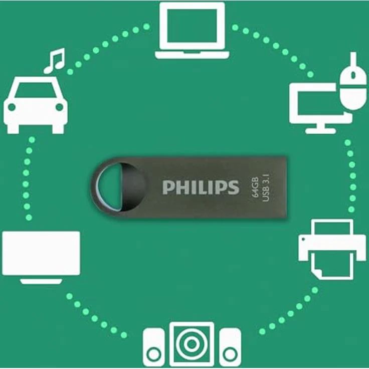 Philips USB Flash Drive Moon Edition 16 GB, USB3.1, Aluminium – Bild 5
