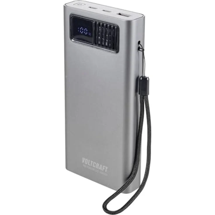 VOLTCRAFT PB PD65WLCD-20000 Powerbank 20000 mAh Fast Charge, Power Delivery 2.0 LiPo Grau (metallic) – Bild 2