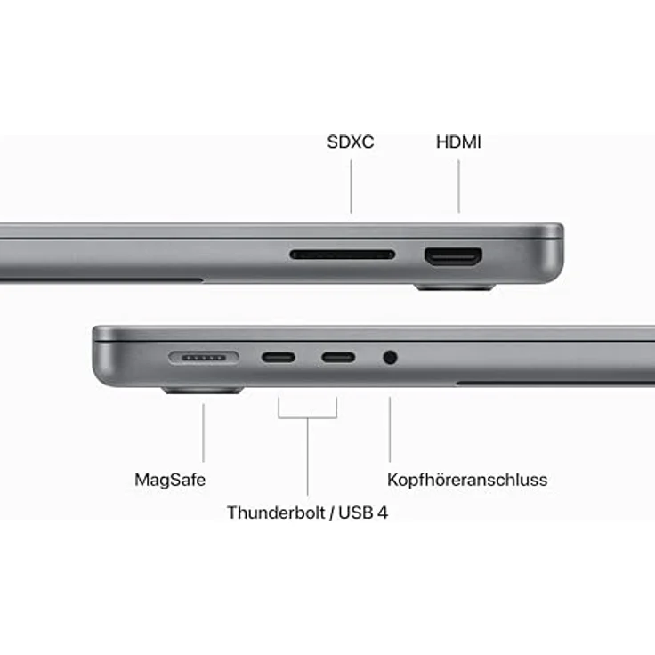 Apple MacBook Pro 14" (2023), Apple M3, 8GB RAM, 512GB SSD, Space Gray – Bild 5