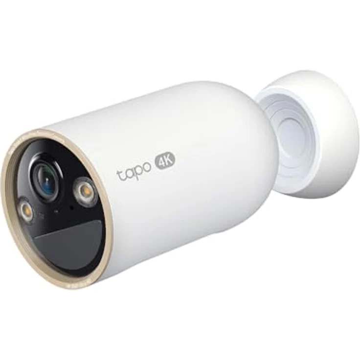 TP-Link Überwachungskamera mit 4K 8MP Auflösung, KI-Erkennung und IP66 wetterfest, kabellos - Schwarz – Bild 1