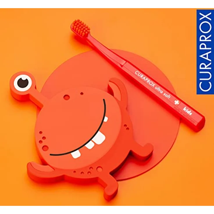 Curaprox CS Kids Zahnbürste - Handzahnbürste für Kinder mit 5500 Ultra Soft CUREN Borsten und kleinem Bürstenkopf - Rot - Preisvergleich – Bild 5