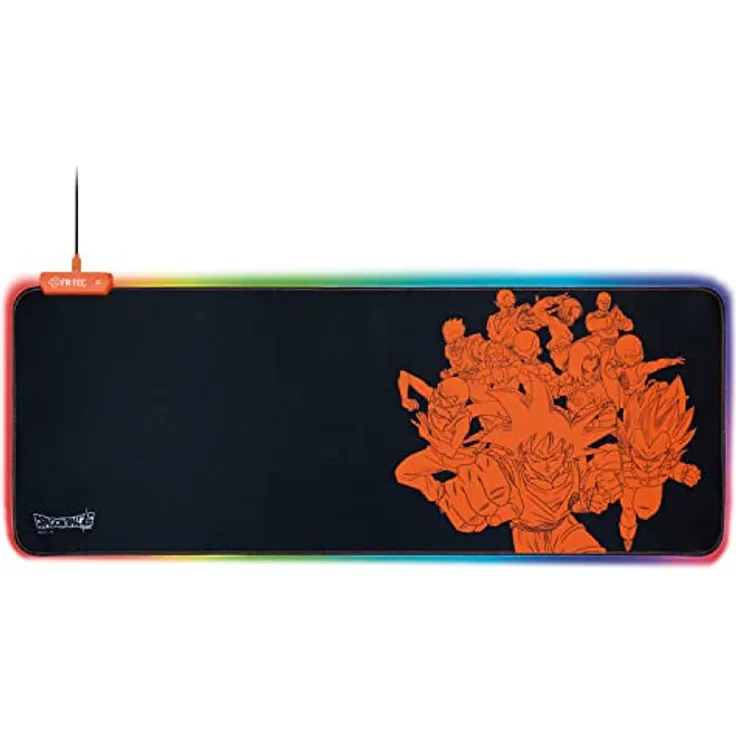 FRTEC - Dragon Ball Super Mousepad Goku XL, 80 x 30 cm, RGB-LED-Licht