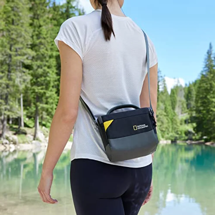 Manfrotto National Geographic Schultertasche Klein, Fotorucksack in schwarz mit leichtem Design und robustem Reißverschluss – Bild 9