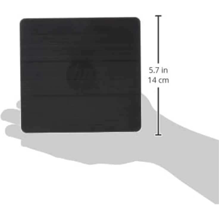HP External USB DVDRW Drive - Unidad de disco óptico (Negro, Portátil, DVD±RW, USB 2.0) – Bild 3