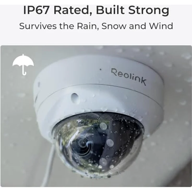 Reolink RP-PCV8MZ, Vandalismusgeschützte 8 MP PoE Dome Überwachungskamera mit 5-fach optischem Zoom, 4K und ReoNeura KI Technologie – Bild 3