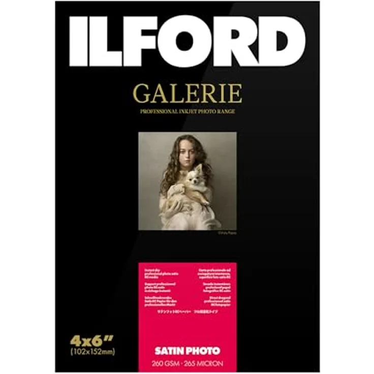 Ilford Druckerpapier GALERIE Prestige Lustre 100 Blatt 10x15 (10,2 x 15,2 cm) (2004021) – Bild 2