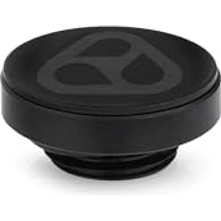 Thermal Grizzly DeltaMate Plug, schwarze Low-Profile G1/4 Zoll Dichtkappe mit abnehmbarer Gewindeblende aus CNC-gefrästem Messing, langlebig und präzise gefertigt, Made in Europe – Bild 1