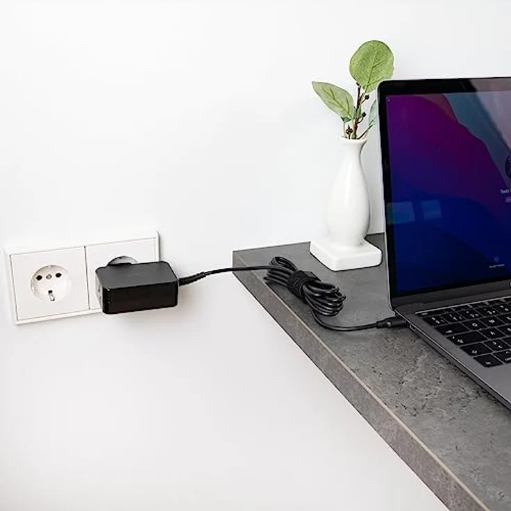 Tooq Technology Cargador Portatil Gan USB-C PD 65W, USB Ladegerät für Laptops, Schwarz – Bild 4