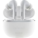 Intenso White Buds - TWS True Wireless Kopfhörer T302A mit Active Noise Cancelling und bis zu 35 Std. Musikwiedergabe