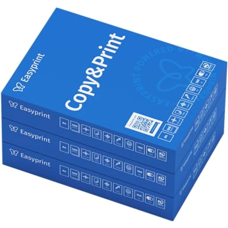 Easyprint Druckerpapier 1500 Blatt A4 Premium Hochweiß CIE 160 PEFC Umweltzertifikat – Bild 1