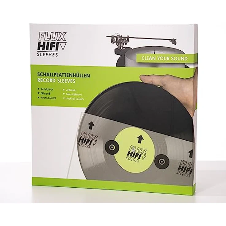 FLUX-Hifi Innenhüllen für Schallplatten Vinyl Sleeves 50 Stück inkl. Aufbewahrungsbox – Bild 1