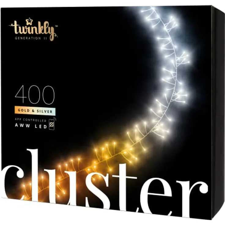 Twinkly - Cluster 400 AWW Gold Edition 6m