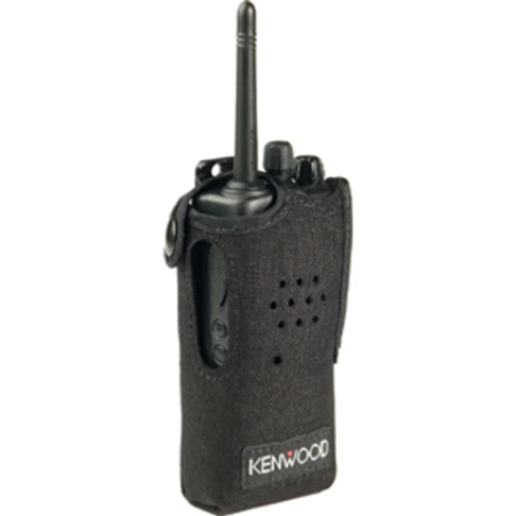 Kenwood KLH-131 Tasche für Walkie-Talkie aus Nylon, schwarz, kompatibel mit TK-2202E, TK-2302E, TK-3202E und mehr