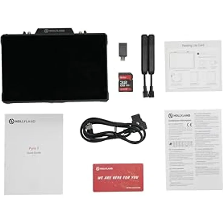 Hollyland Pyro 7 7" Wireless Transceiving Monitor mit 32G-SD-Karte, 400m Reichweite und 60 ms Latenz