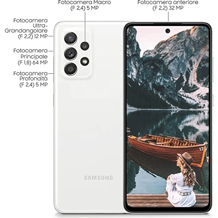 Samsung Galaxy A52s 5G Dual SIM 128GB 6GB RAM SM-A528B Awesome White, 6,5 Zoll FHD+ Super AMOLED Display, 64 MP Hauptkamera, 4.500 mAh Akku – Bild 4