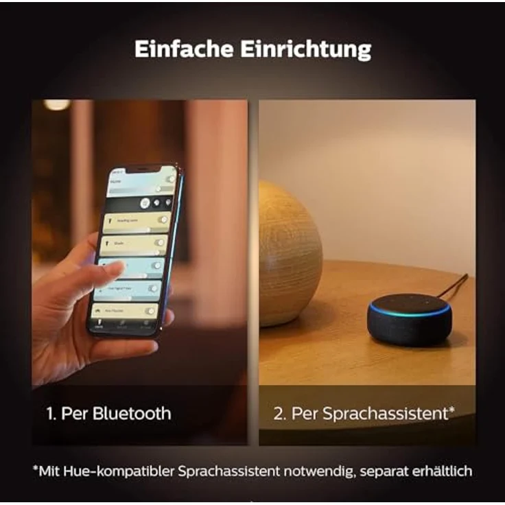 Philips Hue LED-Spot Pillar 2-flammig, Smarte Deckenbeleuchtung mit White Ambiance, schwarz – Bild 6