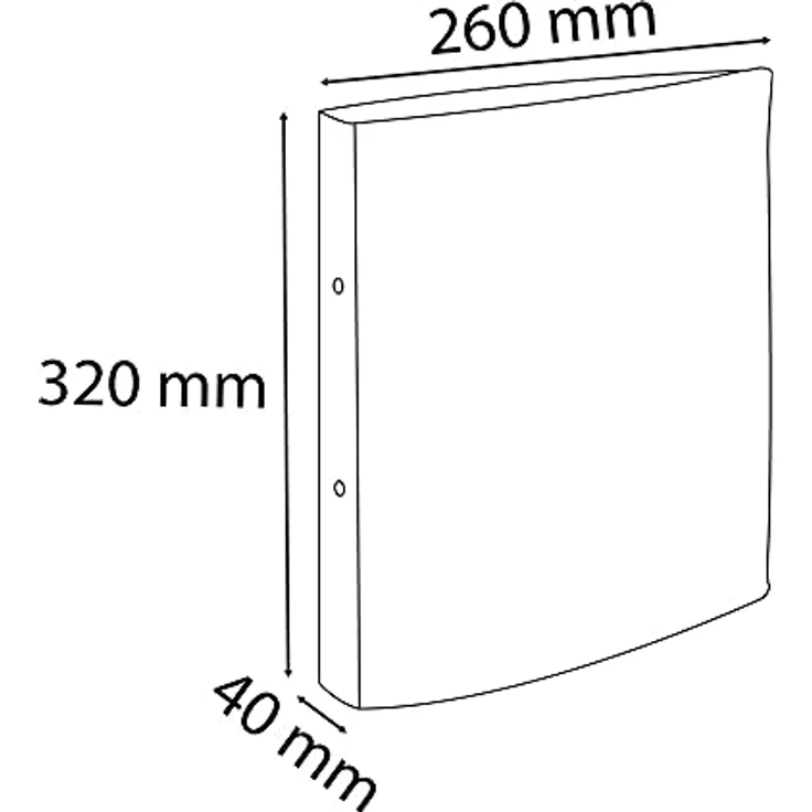 EXACOMPTA Ringbuch 'Forever' 2-Ring-Mechanik, DIN A4, blau – Bild 2