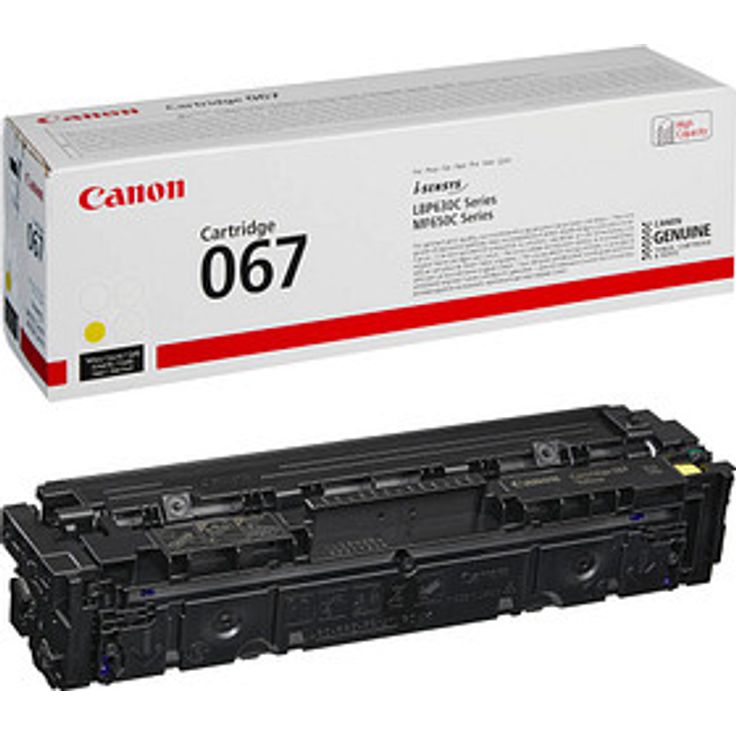 Canon 067 Y, Original gelber Toner mit einer Druckleistung von ca. 1.250 Seiten