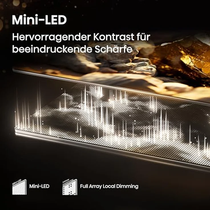 Hisense 75E89Q, 75 Zoll (189cm) 4K ULED Mini LED Smart TV mit 144Hz Game Mode PRO, Built-in Subwoofer und Dolby Vision/Atmos – Bild 4