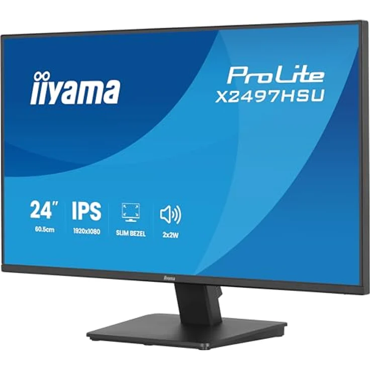 iiyama Prolite X2497HSU-B1 23,8" Full-HD IPS LED-Monitor, 120Hz, HDMI, DP, USB3.2, USB-C, Slim-Line, schwarz – Bild 3