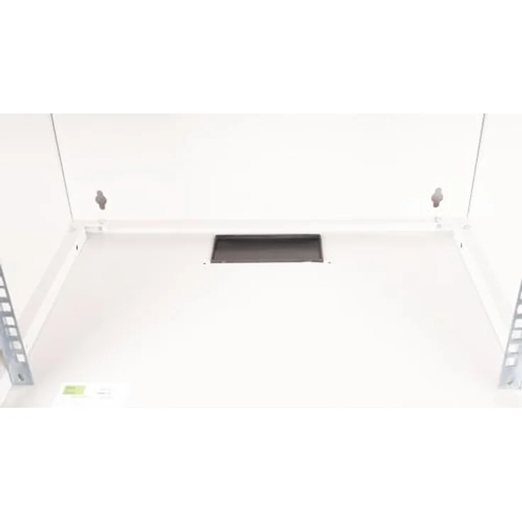 ROLINE 19-Zoll Wandgehäuse Basic 7 HE, 540x400 BxT Bausatz grau - Flatpack-Lieferung, Vollglastür, 19" Profilschienen – Bild 11