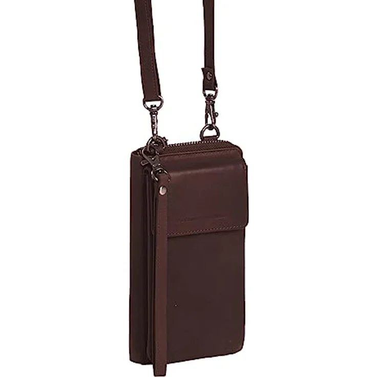 The Chesterfield Brand Wax Pull Up Handytasche aus 100% Leder, 10 cm x 3 cm x 19 cm, braun – Bild 2