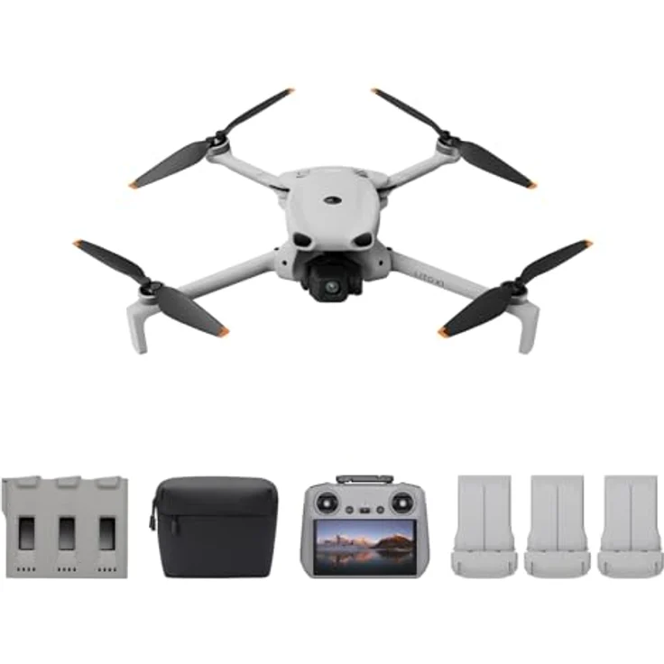 DJI Lito X1 Fly More Combo Plus, 4K Kameradrohne mit DJI RC 2, Hinderniserkennung, 1/1,3-Zoll-Sensor, 15 km Videoübertragung, längere Akkulaufzeit, leicht für Erwachsene – Bild 1