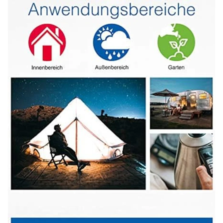 as - Schwabe E-Adapterleitung Caravan - E-Stecker und Schutzkontaktkupplung – IP44 Wohnmobil Zubehör mit Schutzkappe – 3-polige Leitung für Europa Schuko Stecker – Made in Germany - Blau I 60488 – Bild 4