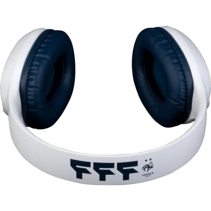 Konix FFF Wireless Gaming Headset für PC, Smartphones und Tablets, integriertes Mikrofon, Bluetooth-Verbindung, Weiß und Marineblau – Bild 3