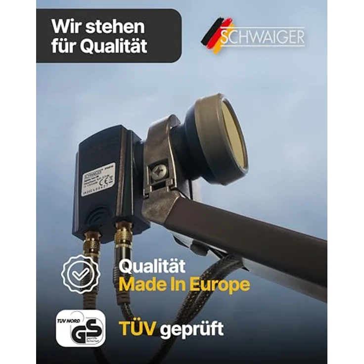 Schwaiger extrem hitzebeständig Sun Protect Twin-LNB hellgrau – Bild 8