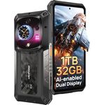 Ulefone Armor 28 Ultra AI Outdoor Smartphone, 5G, 32GB + 1TB, Dimensity 9300+, 6,67" AMOLED, 120W, 50MP Dreifachkamera, IP68, Gaming, Dual SIM, Schwarz