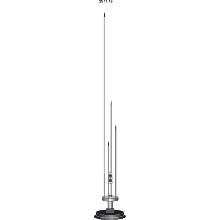 Albrecht Albrecht 61680 SKY-SCAN Mag 1300 Funkscanner-Mobilantenne Mobilfunkantenne, Magnetfuß, ausgezeichnete Empfangsleistung, 4m Kabel (schwarz)