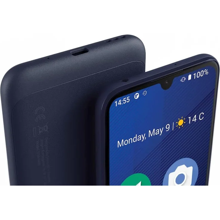 Doro 8200, 4G Senioren Smartphone, Noruftaste, Triple Kamera, Android 12 Go, 64 GB Speicher, Hörgerätekompatibilität, blau/schwarz – Bild 3